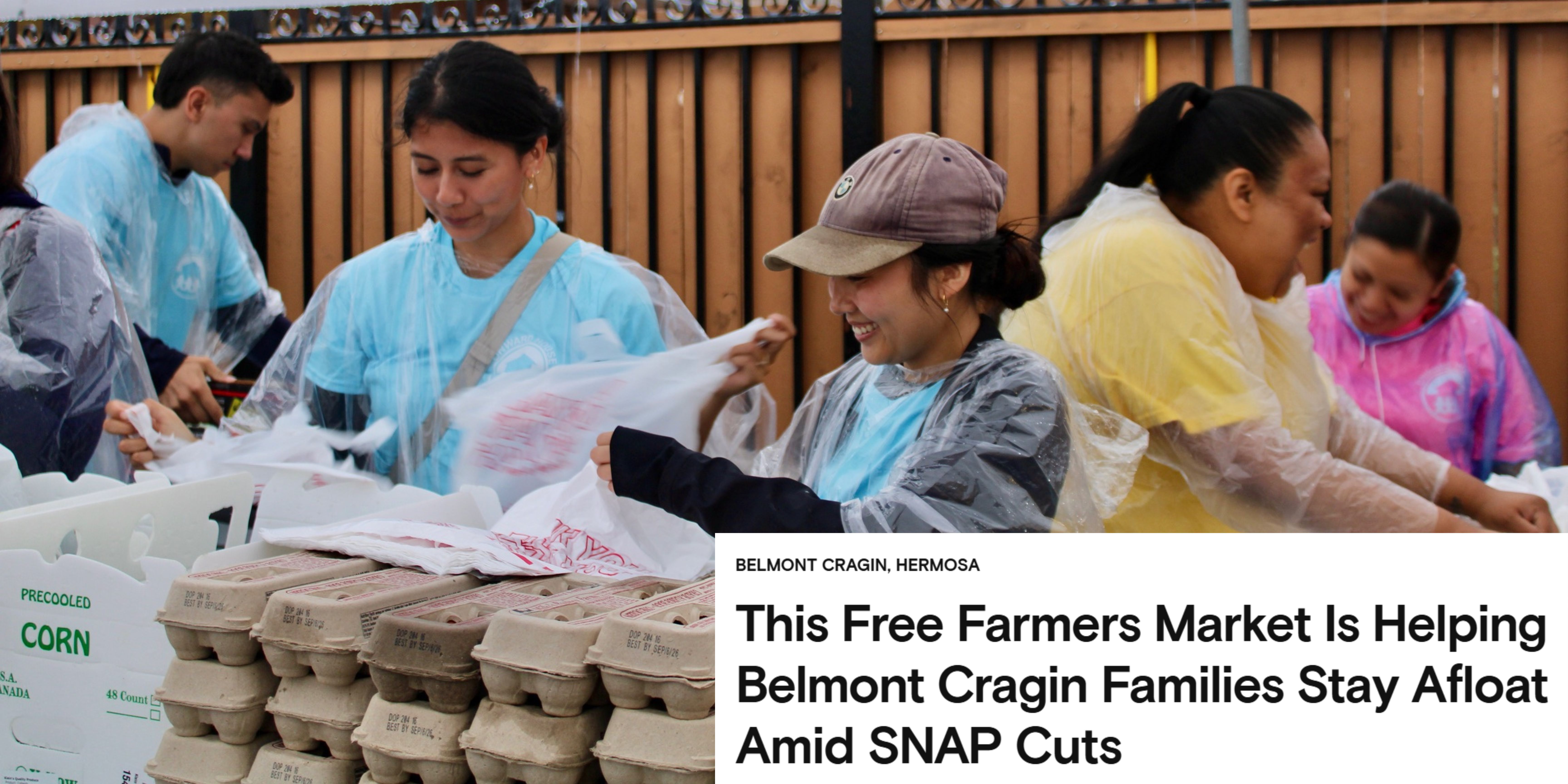 Block Club Chicago Article: Free Farmers Market
